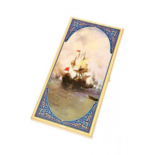 Нарды+Шашки "Походные - Парусник" большие